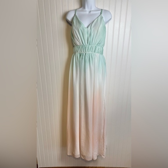 Venus Pastel Ombre Maxi Sundress Lightly Padded E47 - Picture 1 of 6